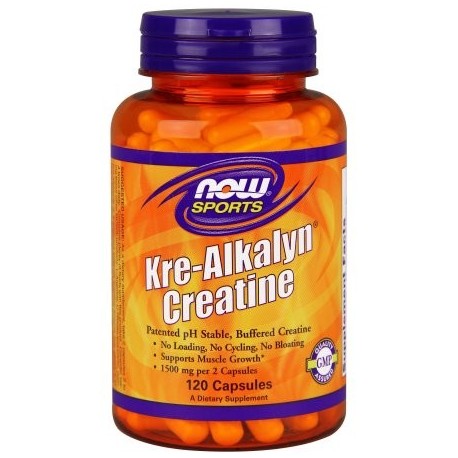 NOW alimentos deportivos Kre-Alkalyn 120 Cápsulas