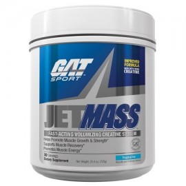 GAT muscular JetMASS de acción más rápida para dar volumen Sistema de creatina misa Jet tropical hielo 30 Porciones