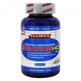 ALLMAX creatina HCl Suplemento dietético para hombres y mujeres 750 mg 90 Conteo