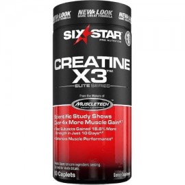 Six Star Pro Nutrición Creatina X3 Elite Series 60 Capsulas ea