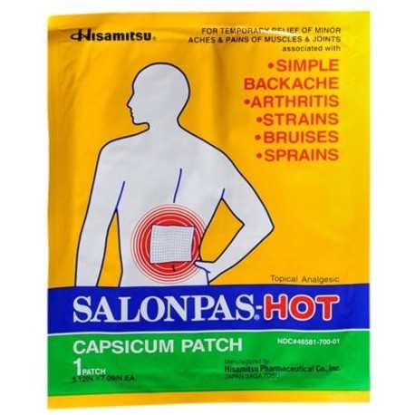 Venta de 6 Parches de Salonpas Hot Capsicum muy Barato