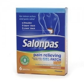 Salonpas Artritis alivio del dolor caliente Gel-Patch - 6 Ea paquete de 2
