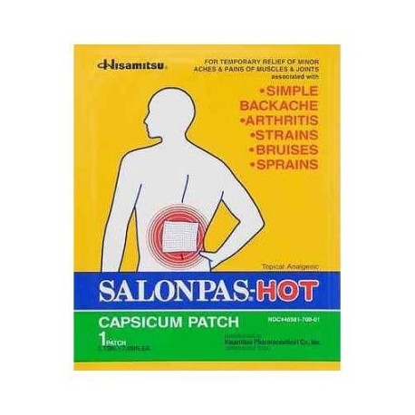 NUEVA SALONPAS caliente Capsicum Patch natural eficaz del dolor relief- 50 Conde