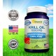 Pure w Krill Oil 1000 mg - astaxantina -amp- Omega 3 XL (200 Cápsula suplementos) Sourced Rich antártico en DHA y EPA y fosfol