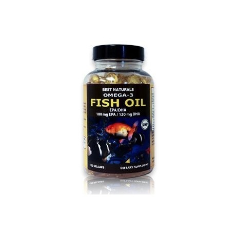 Omega 3-aceite de pescado 1000 mg 180 Softgels por Best Naturals Proporcionar 300 mg de (EPA - DHA) - colesterol libre 