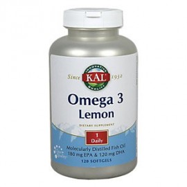 Kal - pescado Omega 3 180-120 Softgel Limón (BTL-plástico) 1070mg 120ct