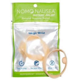 NoMo Nausea alivio instantáneo grande de aromaterapia Tan Bandas contra las náuseas con acupresión