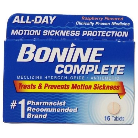 Bonine Movimiento enfermedad de protección tabletas masticables 16 comprimidos náuseas