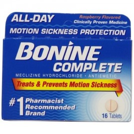 Bonine Movimiento enfermedad de protección tabletas masticables 16 comprimidos náuseas (3 Pack)