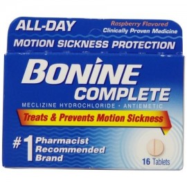 Bonine Movimiento enfermedad de protección tabletas masticables 16 comprimidos náuseas (3 Pack)