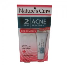 Natures Cure de dos componentes para mujer Tratamiento del acné - 1 Kit 3 Pack