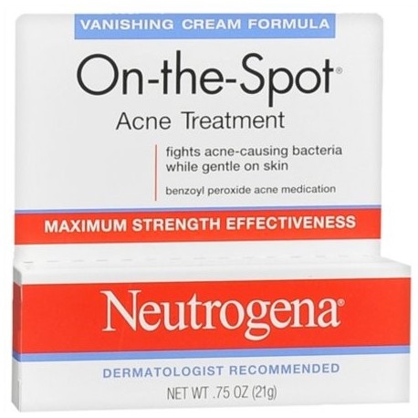 Neutrogena En el terreno del tratamiento del acné de fuga Cream Fórmula 075 oz (Pack de 2)