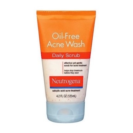 Neutrogena Oil-Free Acne Wash Daily Scrub - 4.2 Oz paquete de 2