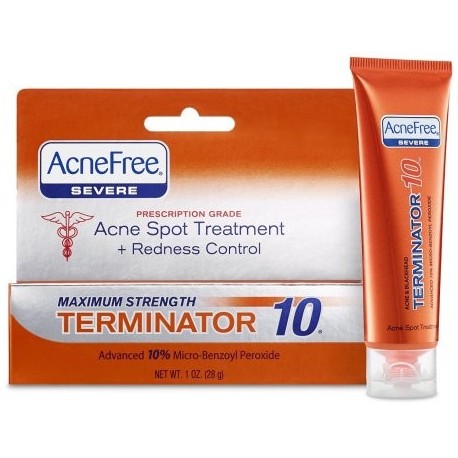 AcneFree acné Tratamiento de puntos de control - Enrojecimiento crema al 1 oz (Pack de 2)