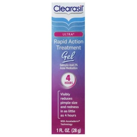 4 Pack - Clearasil Ultra Rapid Action Vanishing Acne Treatment 4 Hour Relief Gel 1 oz