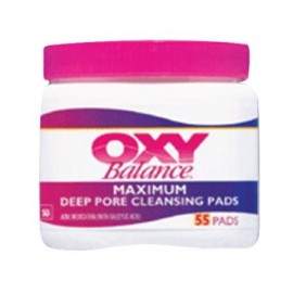 Oxy Deep Pore Cleansing Pads acné medicados la fuerza máxima - 55 Ea paquete de 2