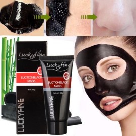 3pcs LuckyFine removedor de la espinilla de Purificación de limpieza profunda del acné Negro Máscara facial de barro Peel-off