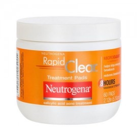 Neutrogena acné rápido Claro Tratamiento Diario Pads - 60 Ea paquete de 2