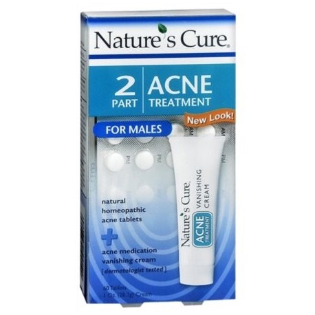 Nature's Cure 2 Part Acne Treatment for Males 1 Each