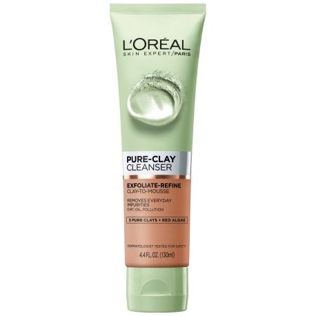 L'Oreal Paris piel Experto Exfoliar-Refinar Pure-Clay Cleanser 44 fl oz