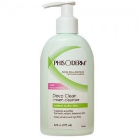 PHISODERM limpieza profunda Crema Limpiadora Para piel normal a seca 6 oz (paquete de 4)