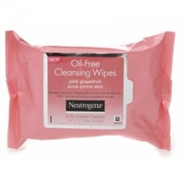 Neutrogena Cleansing Wipes sin aceite para piel propensa al acné pomelo rosa ea 25 (Pack de 2)