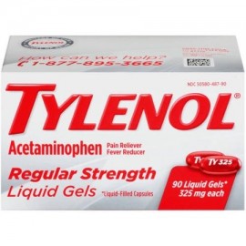 TYLENOL ® geles fuerza Regular líquidos reductor de la fiebre y Analgésico 325 mg 90 ct.