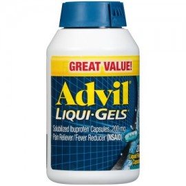 Advil Liqui-Gels analgésico - reductor de la fiebre Cápsula rellena de líquido 200 mg de ibuprofeno un alivio temporal del do