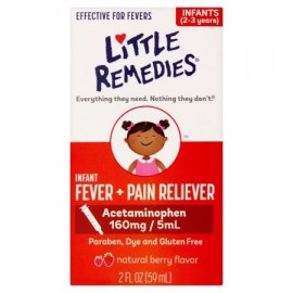La fiebre por pequeños Little Remedies Berry infantil fiebre y Analgésico Líquido 2 fl oz
