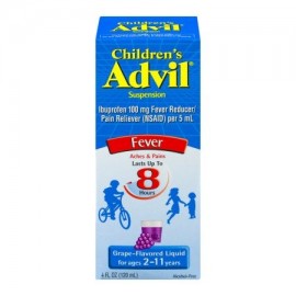 Advil ® suspensión líquida infantil reductor de la fiebre - Analgésico (Ibuprofen) en Grape Flavor 100 mg 4 fl. onz. Box 40