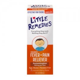 Little Remedies Sabor Fiebre - Analgésico cereza infantil 4.0 onzas líquidas
