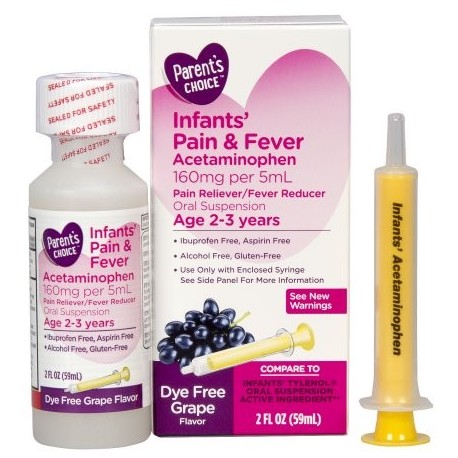 de elección de los padres infantil Analgésico - reductor de la fiebre acetaminofén 2 fl oz