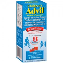 Advil ® suspensión líquida infantil reductor de la fiebre - Analgésico (Ibuprofen) en sabor de la fruta 100 mg 4 fl. onz. C