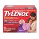 TYLENOL Childrens Dolor Fiebre Plus tabletas masticables Uva 24 Ea paquete de 2