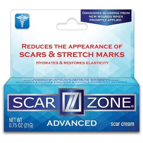 Scar Zone avanzada Cuidado de la piel Scar Cream 0.75 oz (paquete de 6)