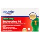 equate Suphedrine PE Sinusitis y alergia tabletas 24 piezas