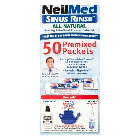 Neil Med Sinus Rinse premezcladas paquetes 50 ct