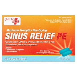 QUALITY PLUS Sinus Relief PE cápsulas recubiertas 24 piezas