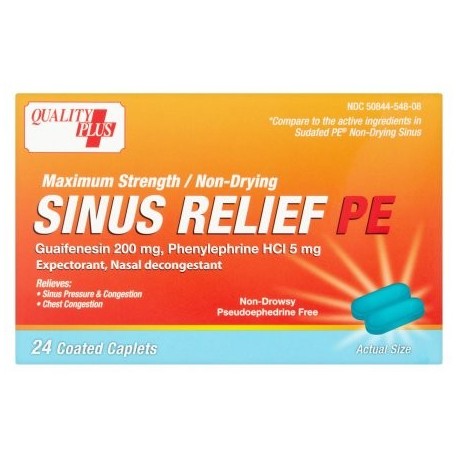 QUALITY PLUS Sinus Relief PE cápsulas recubiertas 24 piezas