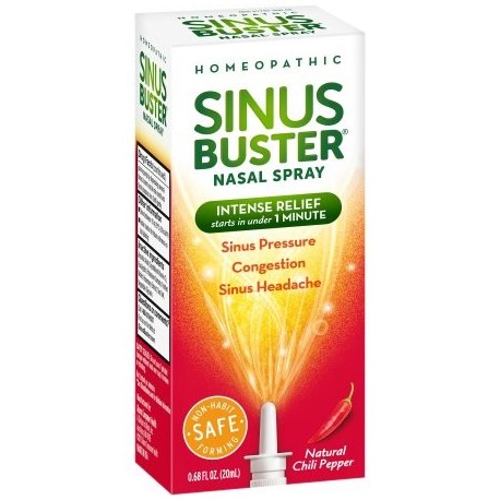 Sinus Buster ® intenso alivio natural Chili Pepper Spray nasal 0.68 fl. onz. Caja