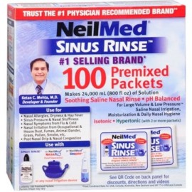 Neilmed Sinus Rinse premezcladas de recarga paquetes 100 cada uno (paquete de 3)