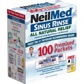 Neilmed Sinus Enjuague todas Naturales Alivio premezcladas de recarga paquetes 100 cada uno