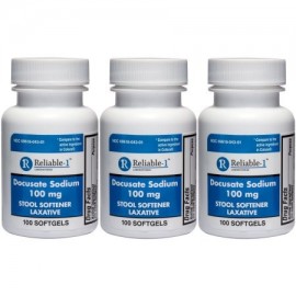 Docusato de sodio 100 mg genérico para Colace 100 Softgels para Gentle Relief fiable del paquete de estreñimiento ocasional de