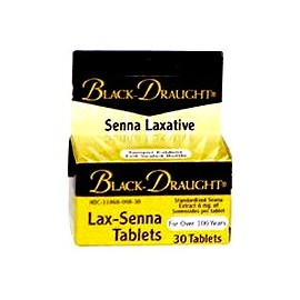 Black Draught Lax-Senna tabletas para aliviar el estreñimiento - 30 Ea