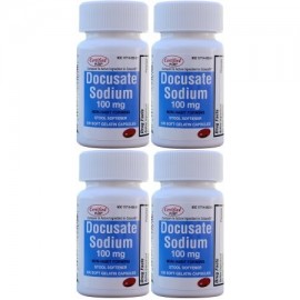 Docusato de sodio 100 mg 400 Softgels genérico para Colace Softgels para Gentle Alivio fiable de estreñimiento ocasional