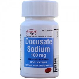 Docusato de sodio 100 mg 100 Softgels genérico para Colace Softgels para Gentle Alivio fiable de estreñimiento ocasional