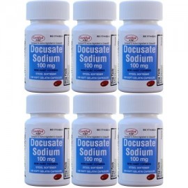 Docusato de sodio 100 mg 600 Softgels genérico para Colace Softgels para Gentle Alivio fiable de estreñimiento ocasional