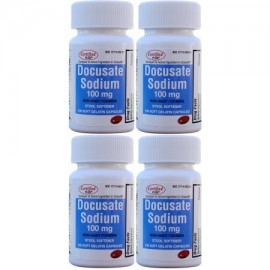 Docusato de sodio 100 mg 400 Softgels genérico para Colace Softgels para Gentle Alivio fiable de estreñimiento ocasional