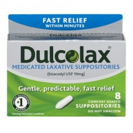 Dulcolax medicado Laxante supositorios 8ct bisacodilo USP 10 mg