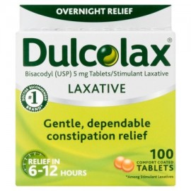 Dulcolax Laxante Comfort Comprimidos recubiertos 100ct bisacodilo USP 5 mg